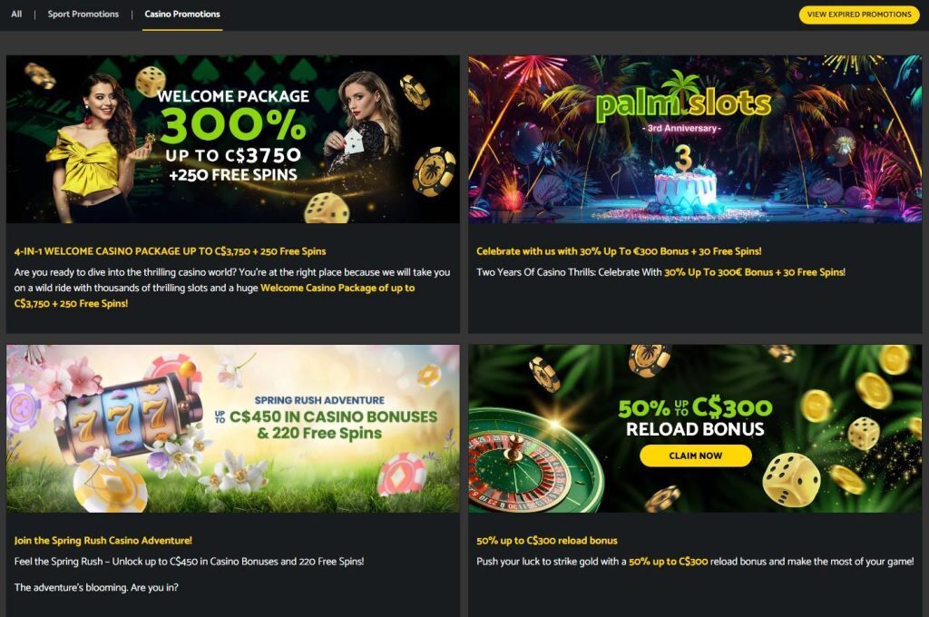 palmslots promotions