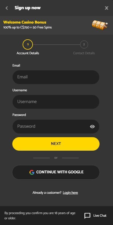 palmslots signup