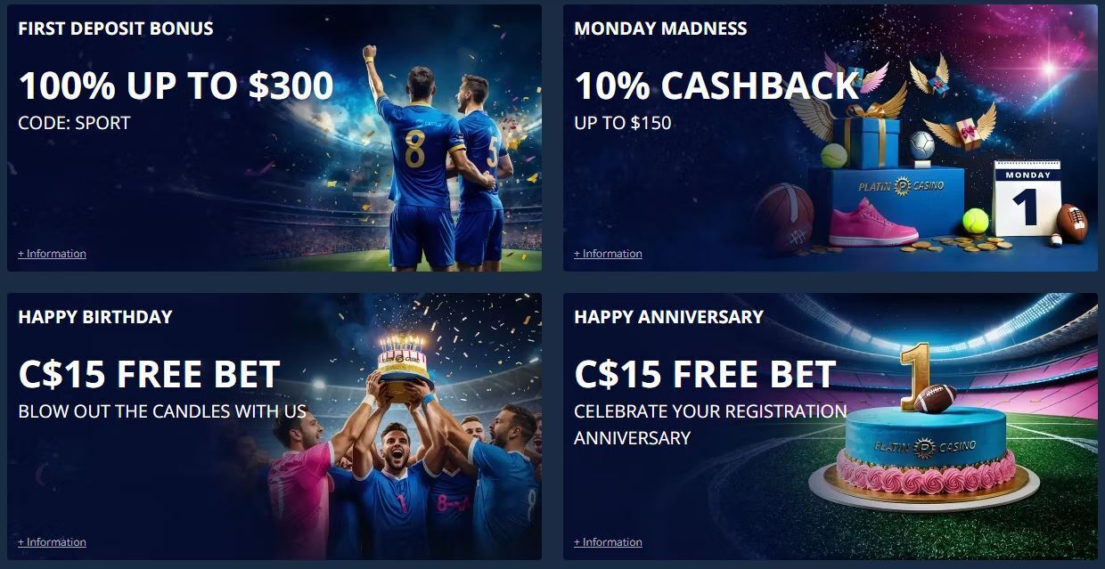 Promociones de Platincasino
