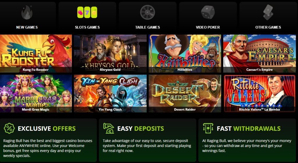 raging bull slots