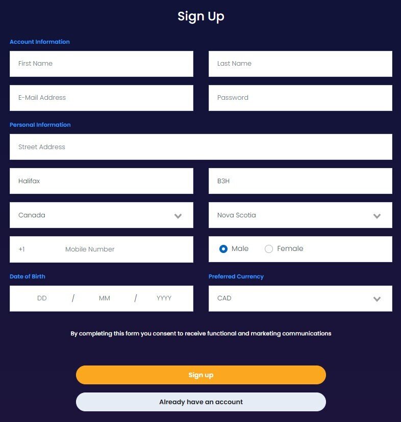 slots of vegas signup