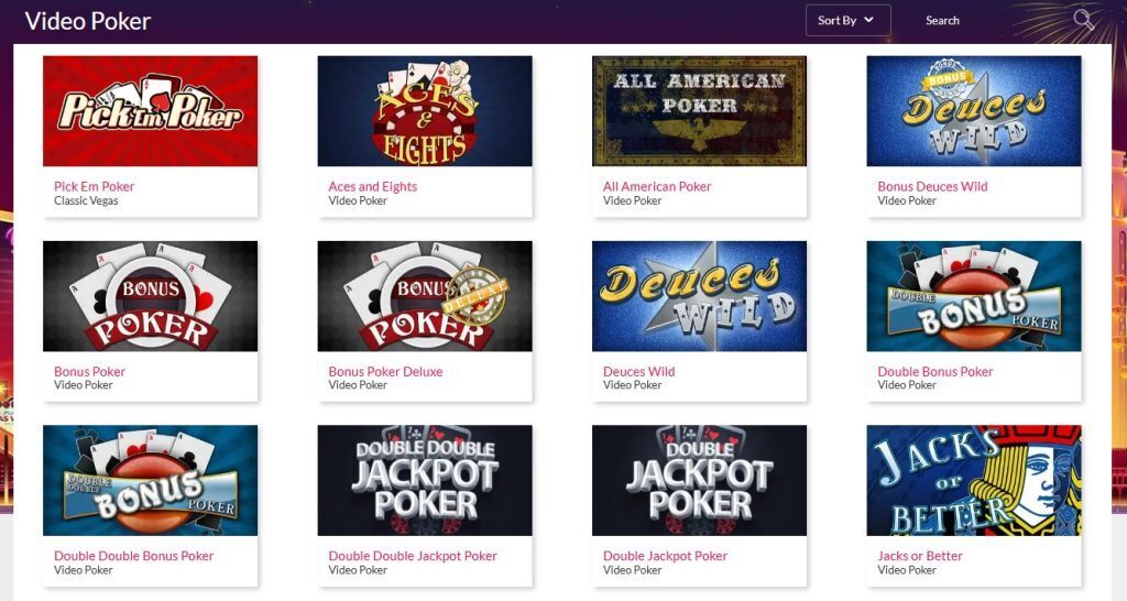 slots of vegas video poker