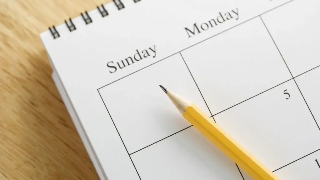 Calendar stock image