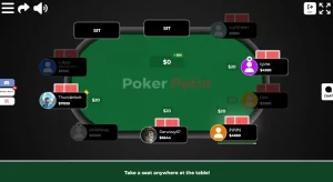 Poker Patio game table