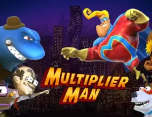 multiplier man slot game logo