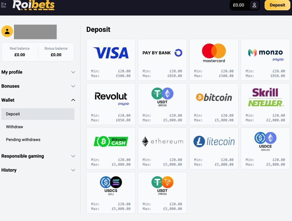 roibets deposit