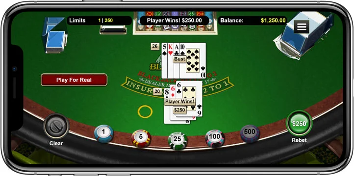 Playing Blackjack in Phone