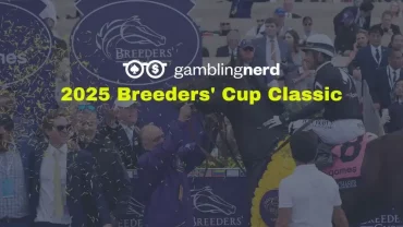 A Breeder cup victor in background of blog header