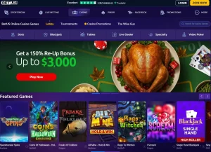 BetUS casino homepage