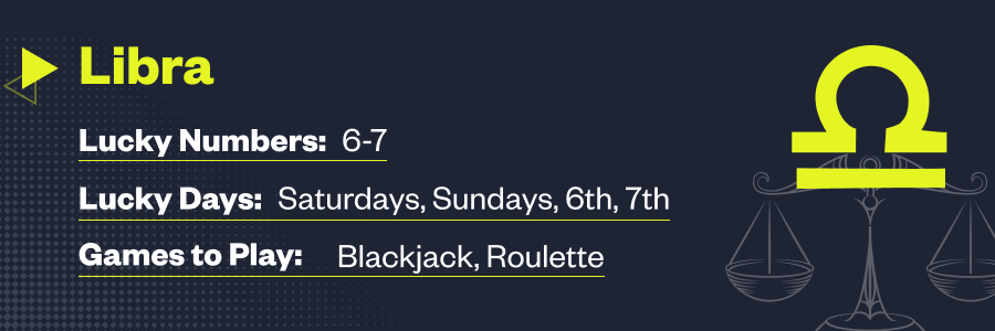 Libra Lucky Days to Gamble