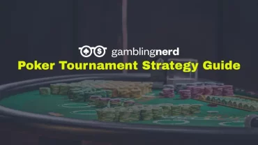 Poker table with chips on it