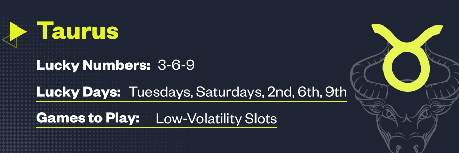 Taurus Lucky Days to Gamble