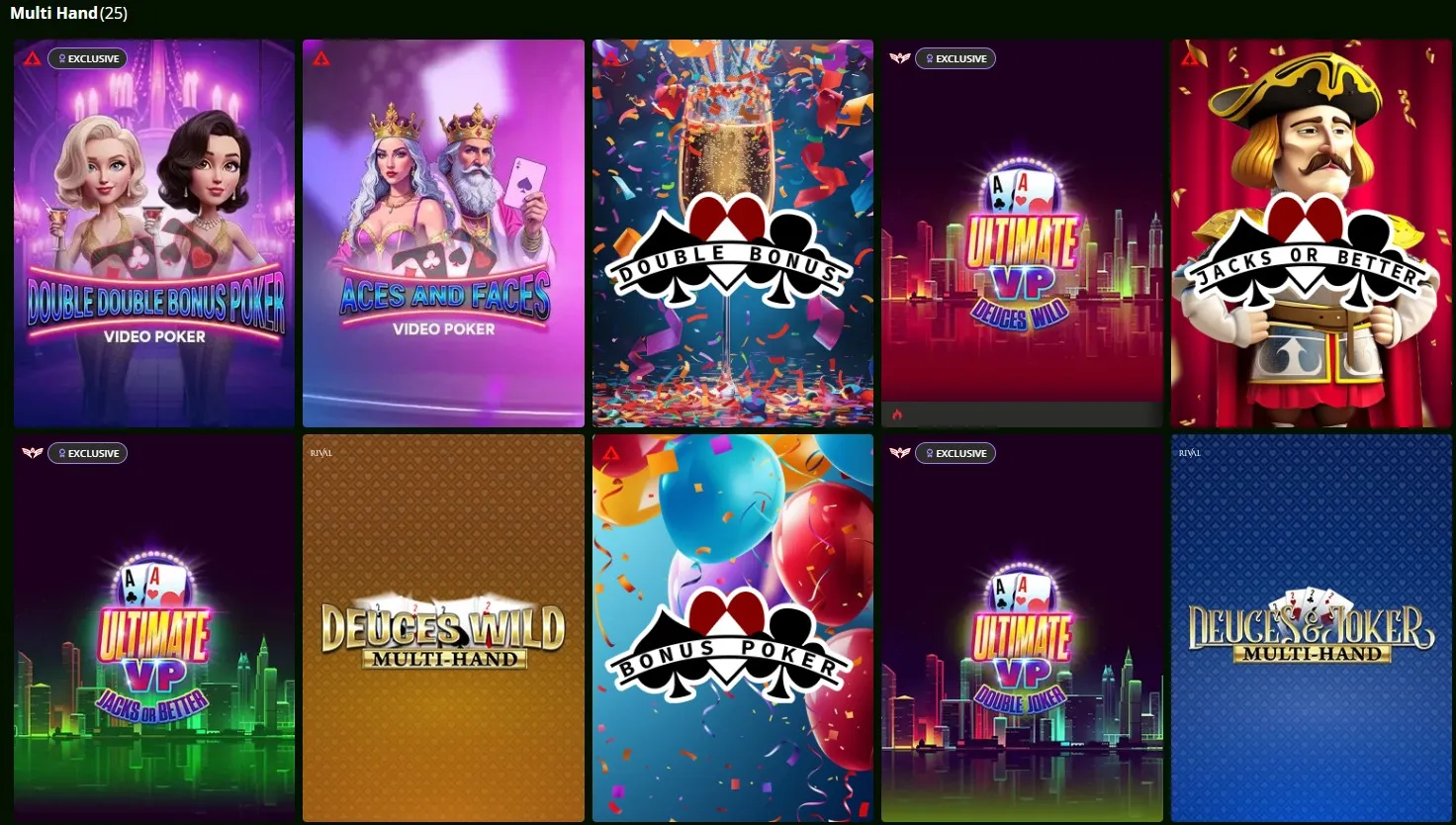 Wild Casino Video Poker 6