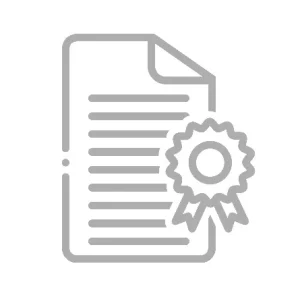 Certificate Grey Icon