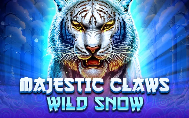 Majestic Claws Wild Snow slot logo