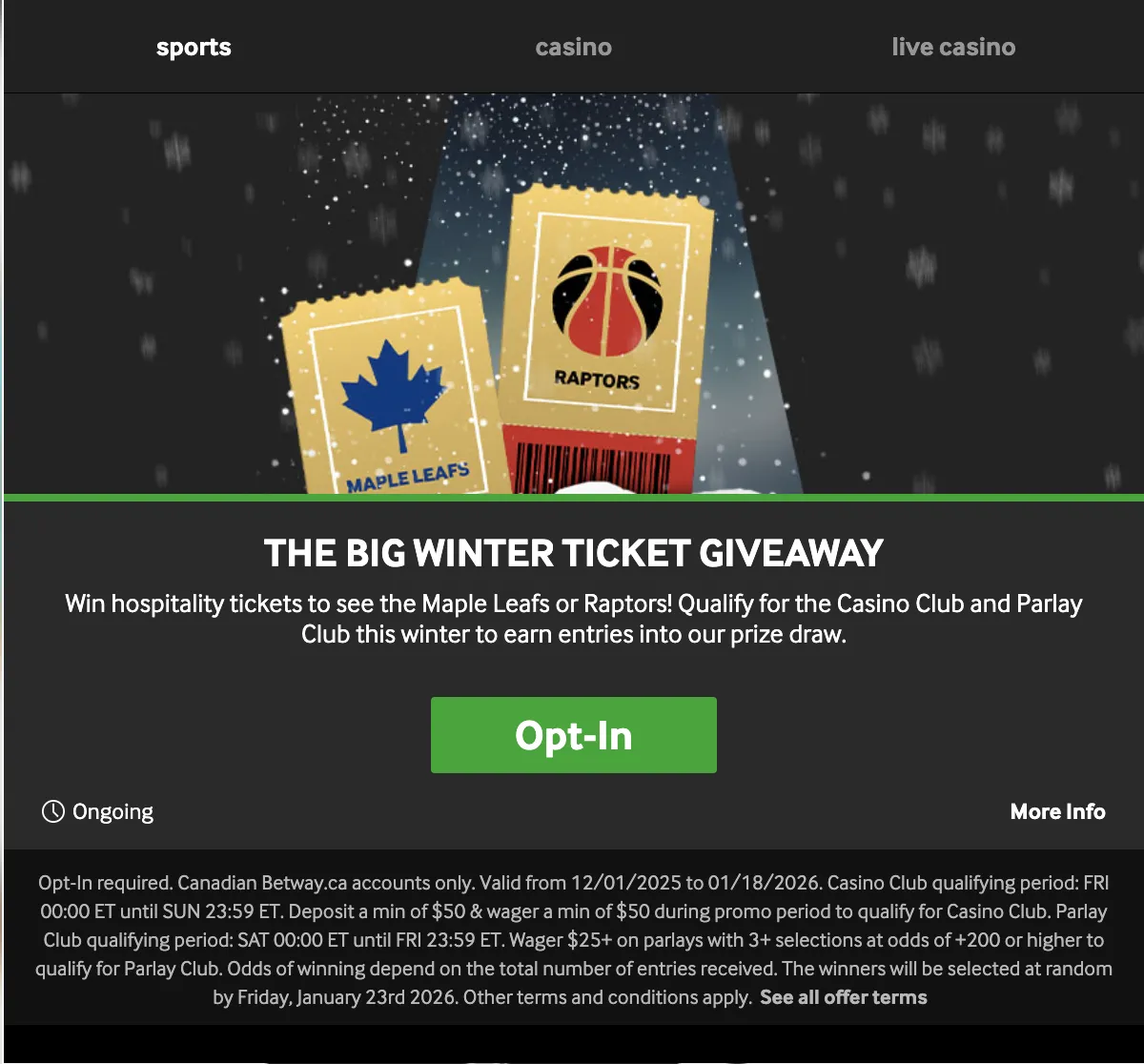 sports contest betway promotion 5