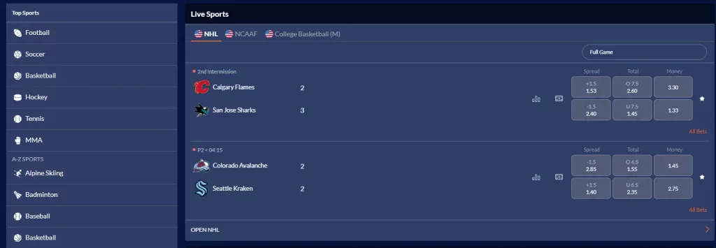 sports interaction sportsbook