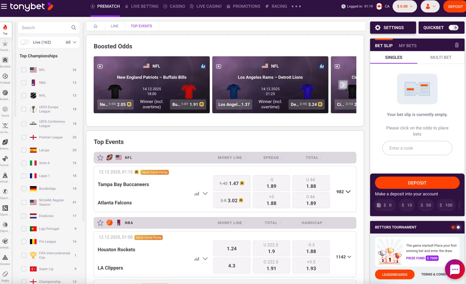 sportsbook tonybet 3