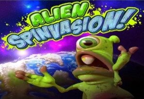 Alien Spinvasion by Rival slot logo