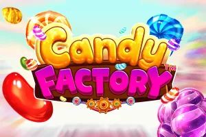 Candy Factory by Dragon Gaming slot logo