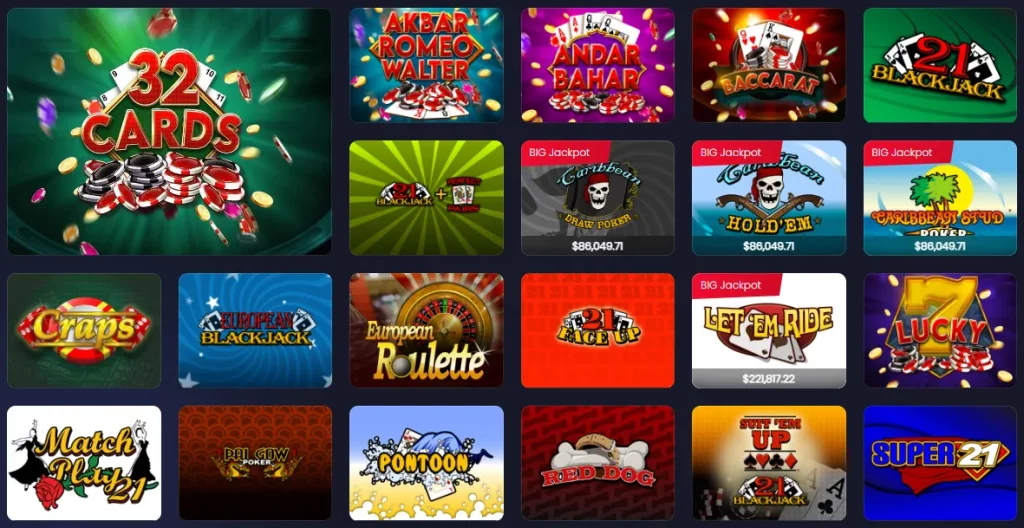 all star slots table games