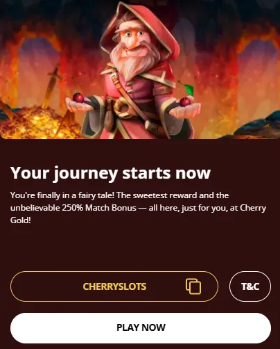 cherry slots welcome bonus
