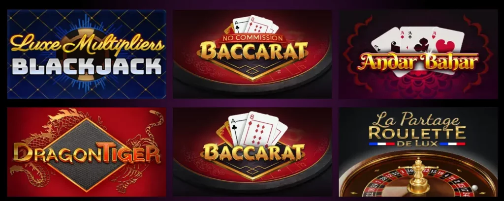 el royale table games