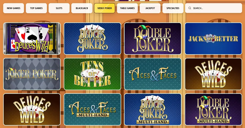 slots empire video poker 3