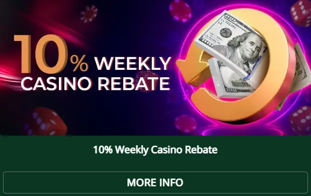 the online casino rebate bonus 3