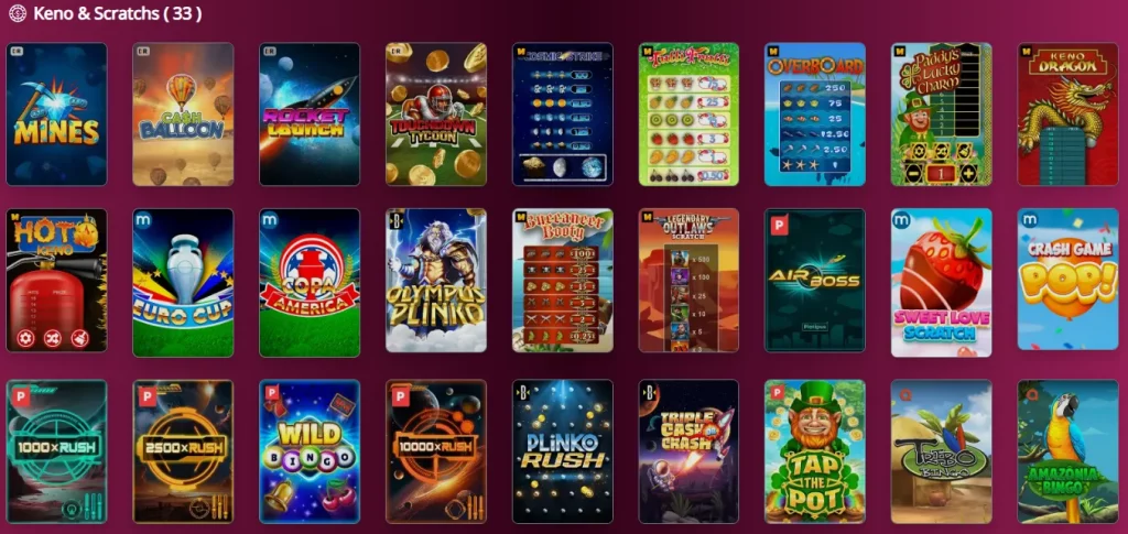 the online casino speciality games
