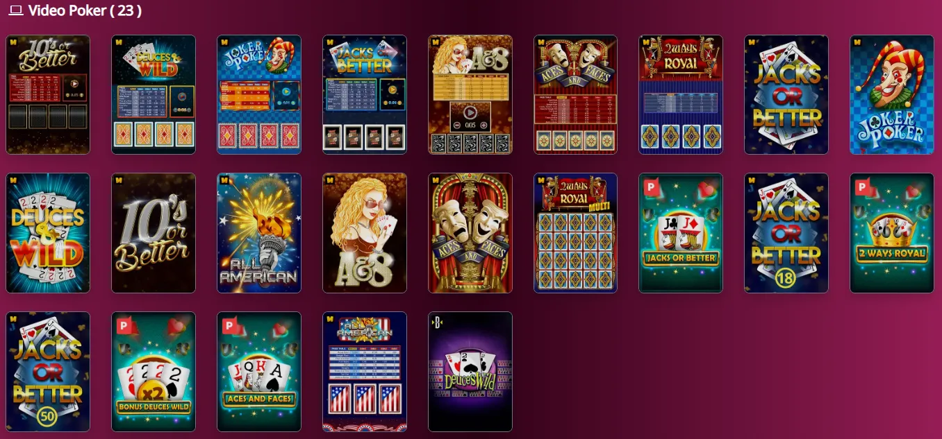 the online casino video poker 5