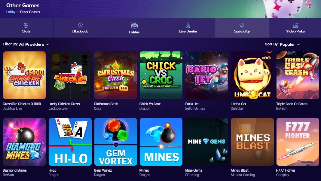 betus specialty games