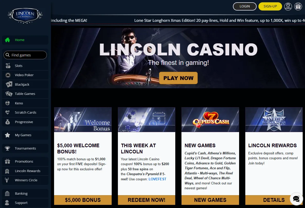lincoln casino homepage 1