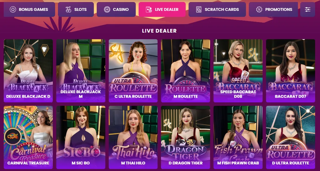 lucky bonanza live dealer 2