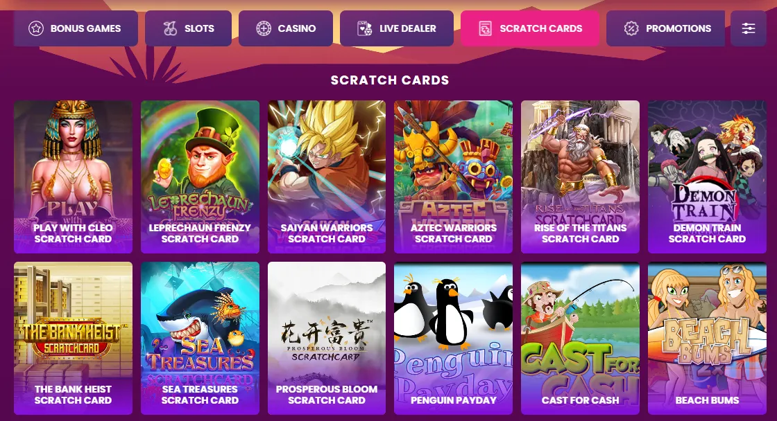 lucky bonanza scratch cards 3