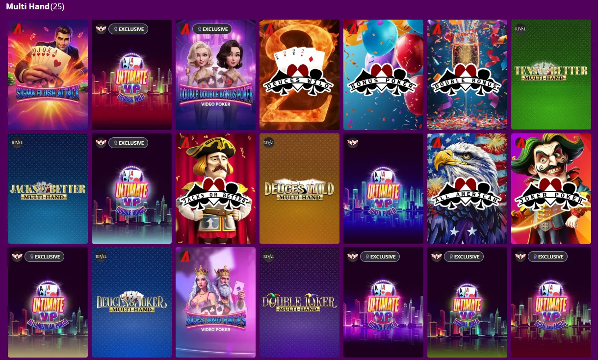 super slots video poker 1