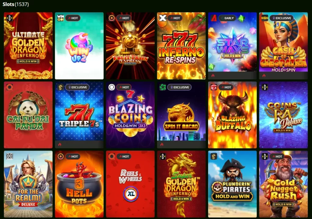 wild casino slots