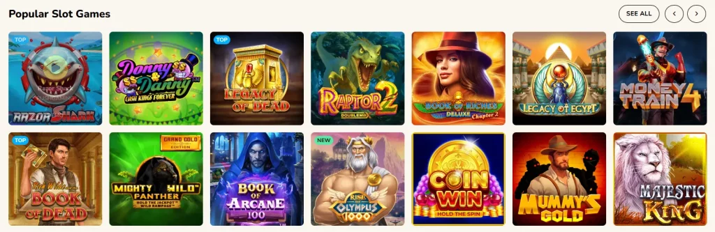 FatFruit casino popular slot games