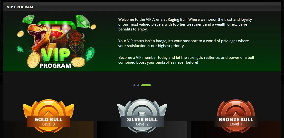 raging bull casino vip 7