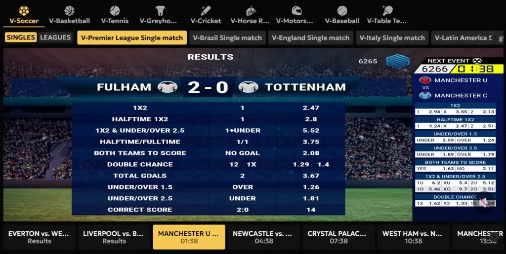 spinsy virtual sports