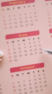 calendar stock image