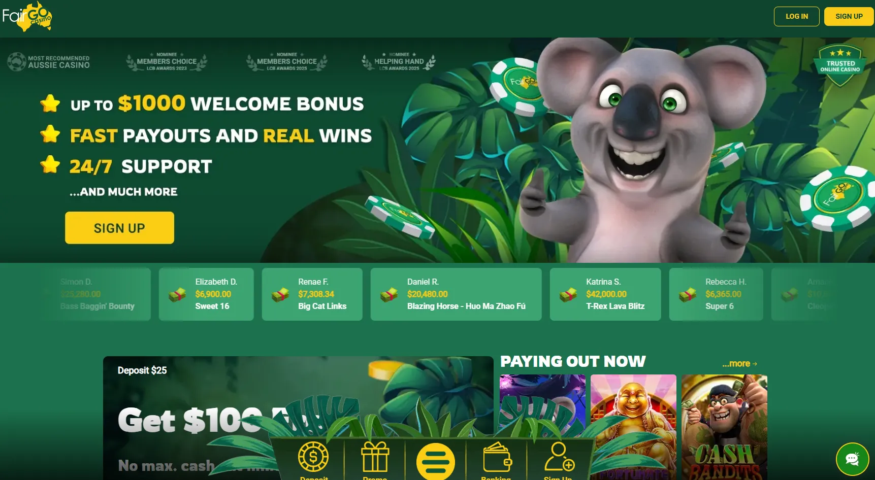 fair go homepage 1