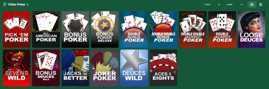 fair go video poker