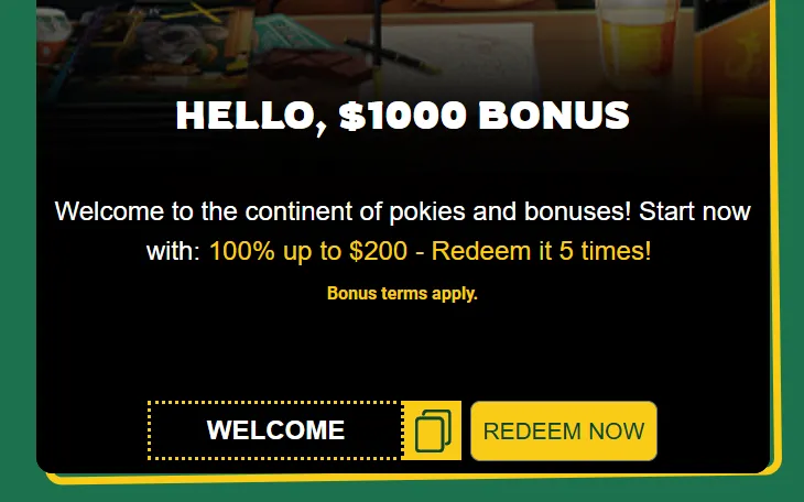 fair go welcome bonus 1