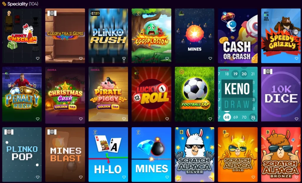Slots Paradise specialty games