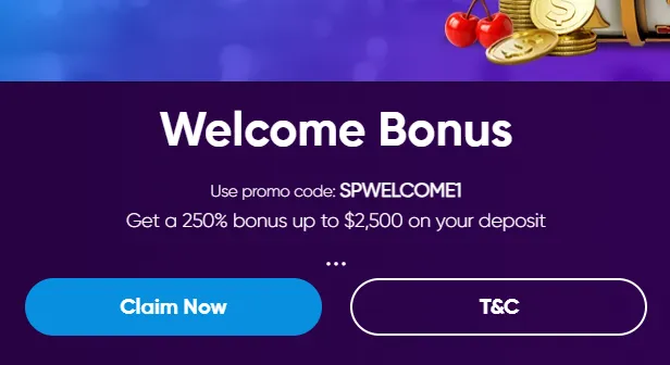 Slots Paradise welcome bonus 1