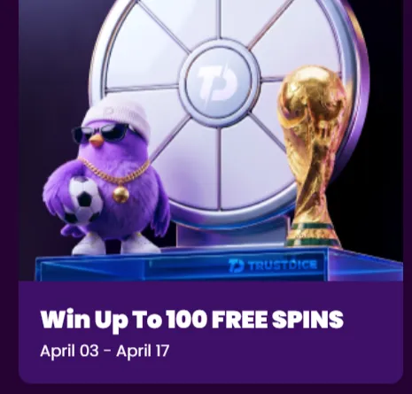 TrustDice free spins bonus 3