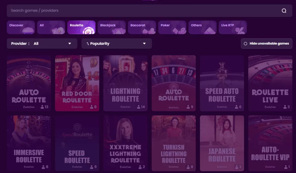TrustDice live dealer