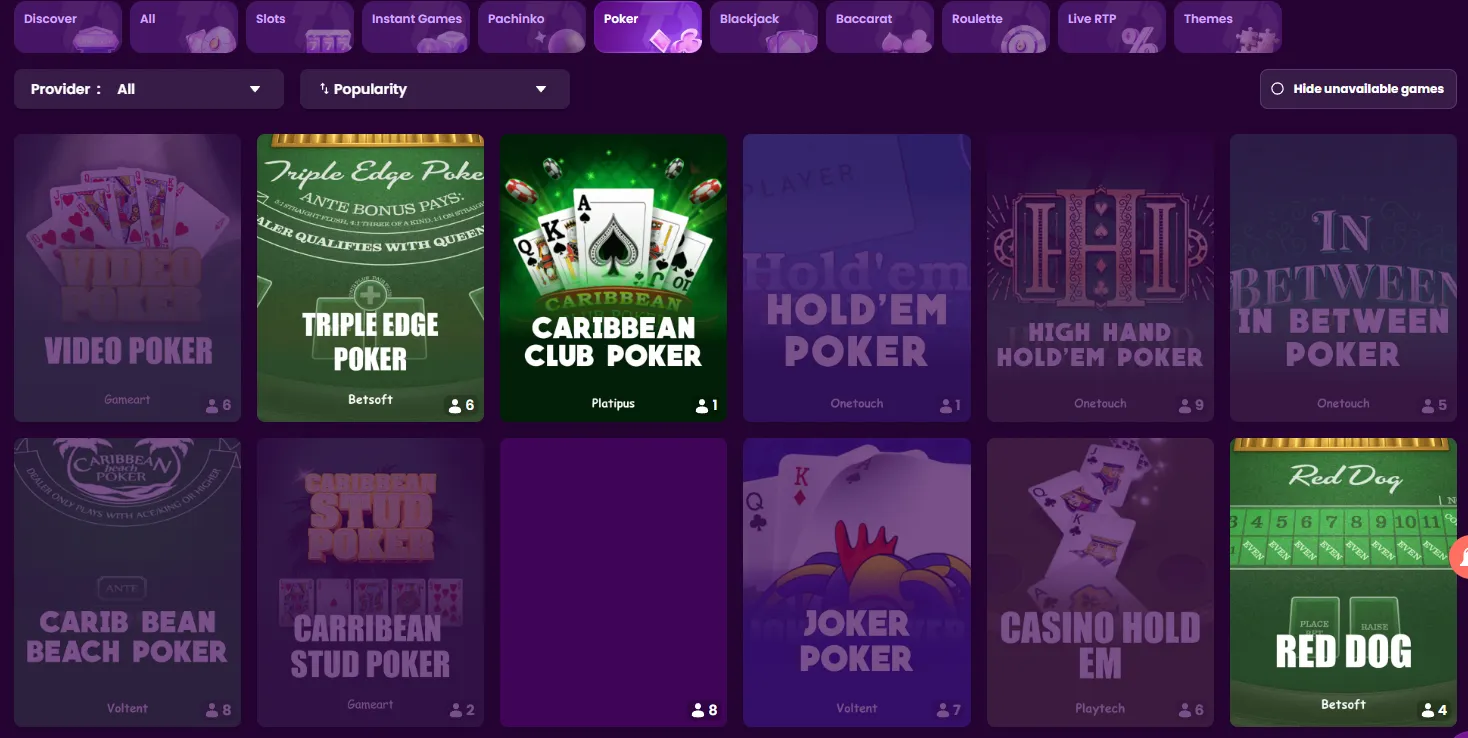 TrustDice video poker 4