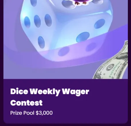 TrustDice wager contest 2